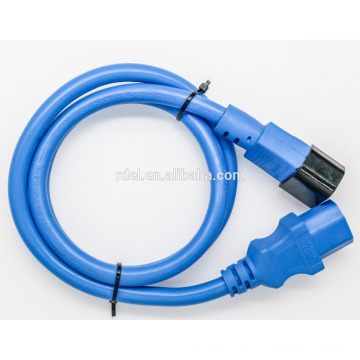 IEC 320 C14 Male to C13 Female Extension Power Connector Up 90 degrees right angle